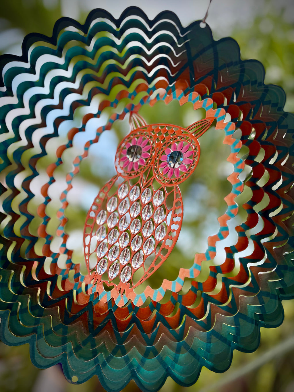 Spinner decorativo KALU - Emerald Owl